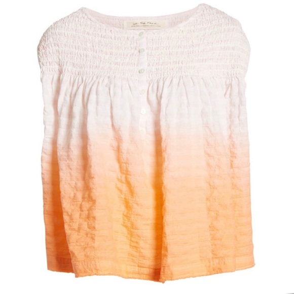 NEW FREE PEOPLE OMBRÉ SLEEVELESS BLOUSE - Picture 9 of 9